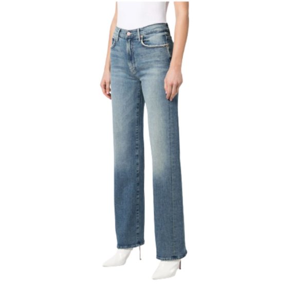 MOTHER Denim - Mother the Kick It Ankle Jeans Womens 29 Blue Give it Up High Rise Straight Leg